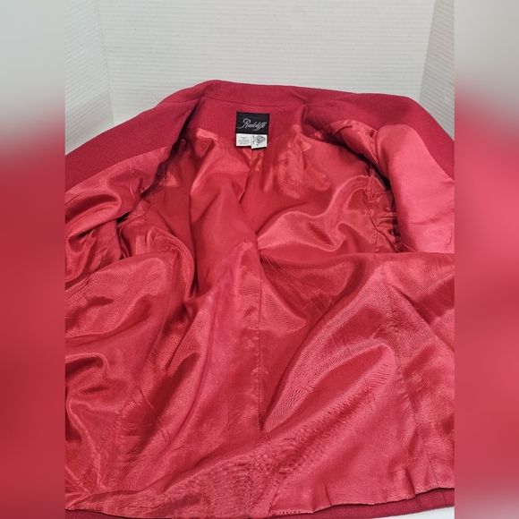 RADCLIFFE Women's Red Blazer - Picture 8 of 8